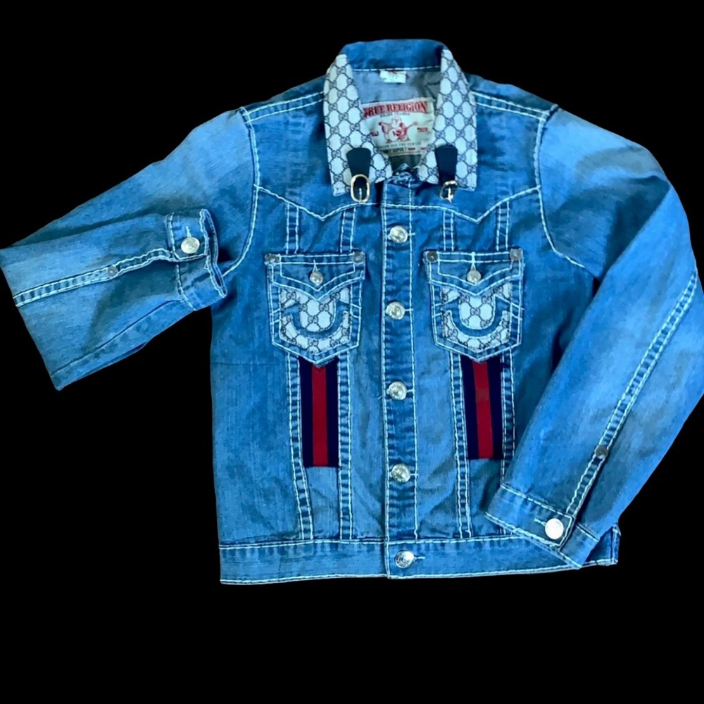 Custom Gucci true religion denim jacket